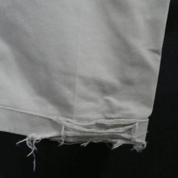 Men's Casual Chino Beige Pants| 36 x 30 | Rolled Bottom Hems - Picture 15 of 16